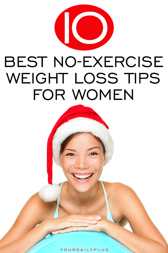Easy NO-EXERCISE weight loss tips to burn fat this holiday season! Make these simple changes to your diet and lifestyle to slim down over Christmas and the New Year.