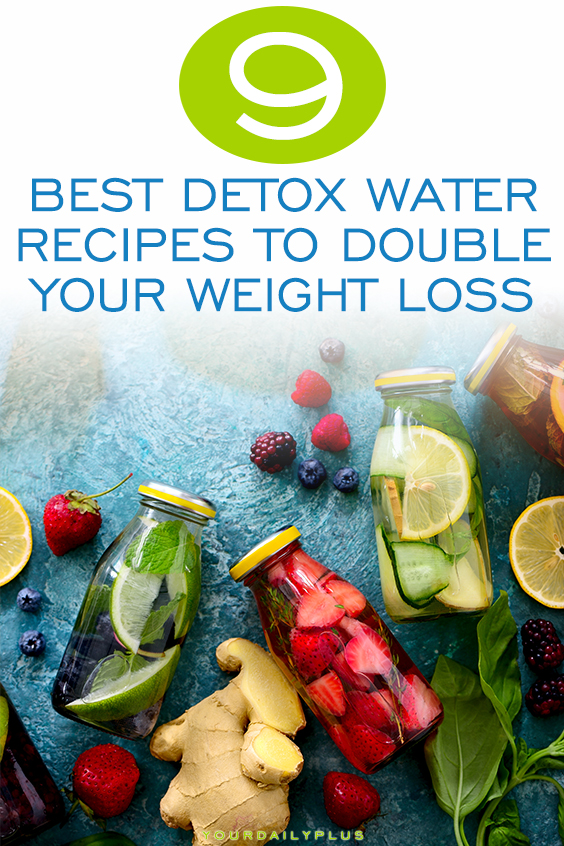 These incredible detox water recipes not only help with bloating and digestion but can DOUBLE your weight loss for that flat tummy of your dreams. They also have anti-aging benefits and much, much more! #detoxwater #detoxdrinks #detoxwaterrecipes #detoxwaterchallenge